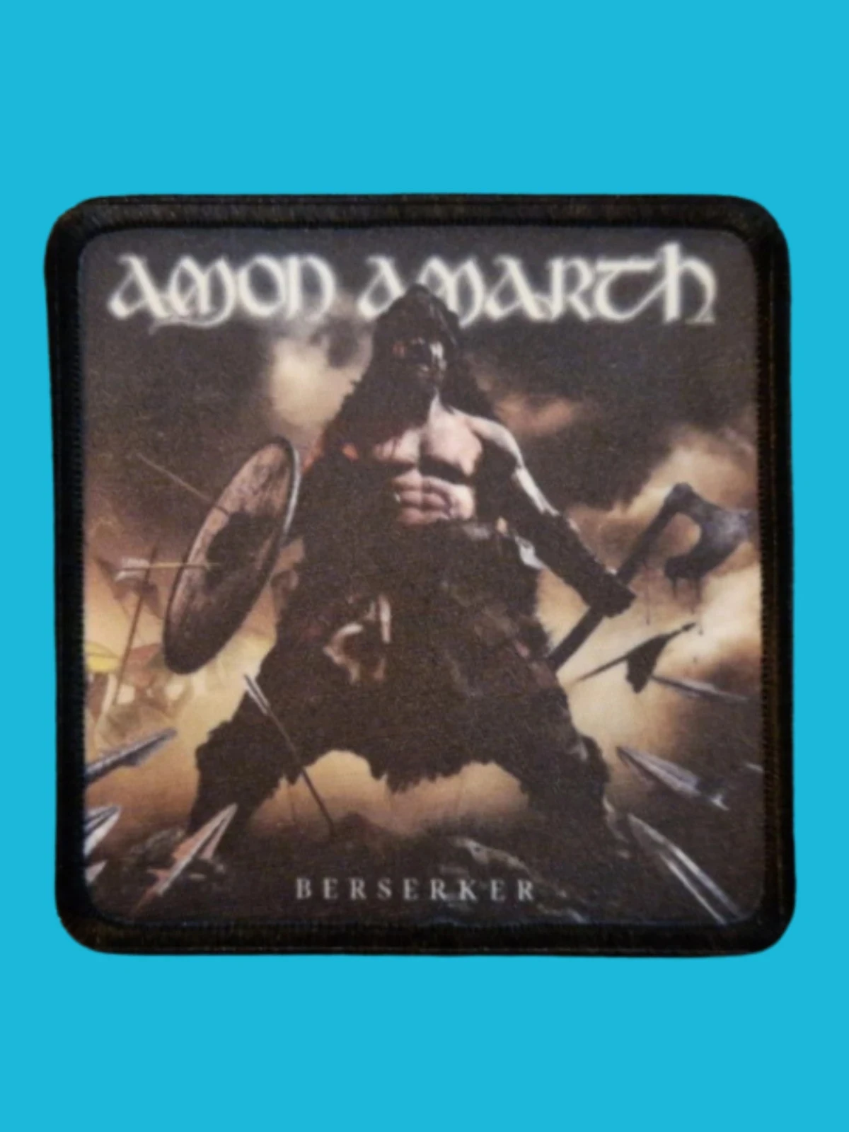Patch Amon Amarth - Berserker - Imprimé - Carré de 7,5 x 7,5 centimètres